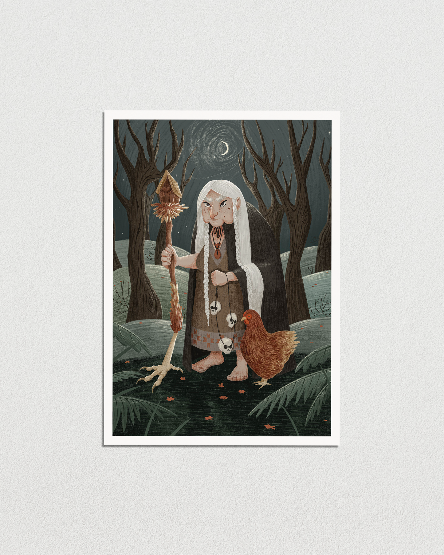 BABA YAGA | A4 / A5 Art Print - Slavic Mythology