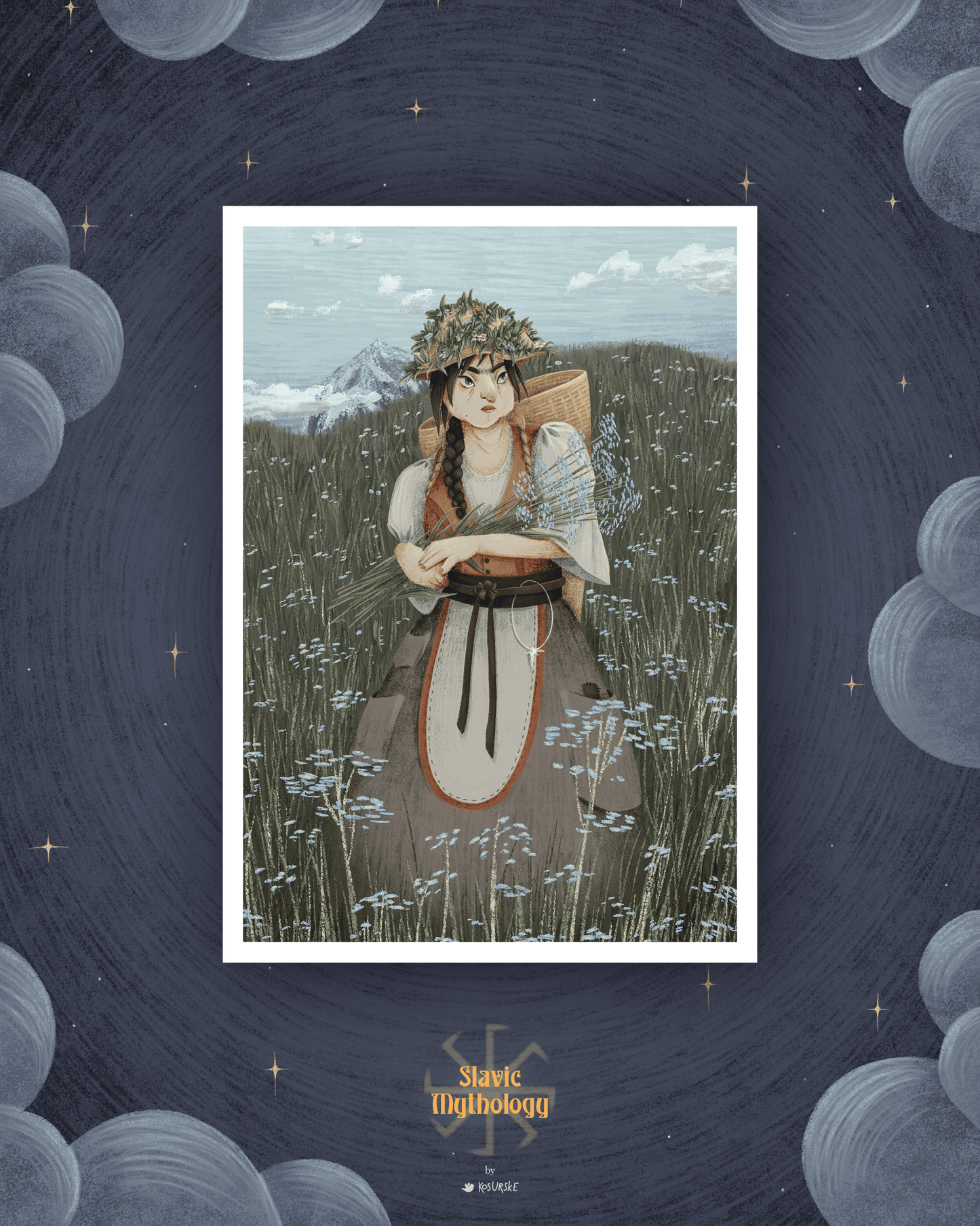 PERCHTA | A4 Art Print - Slavic Mythology