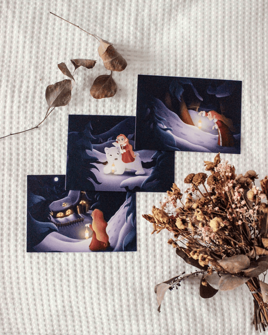 CHRISTMAS STORY | Pack of 3 A5 Greeting Cards + Envelopes