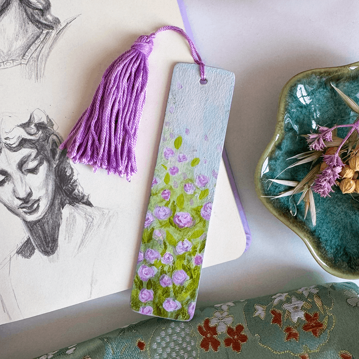 Bright Academia | Original Art Bookmark