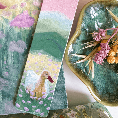 Goose in the Meadow | Original Art Bookmark