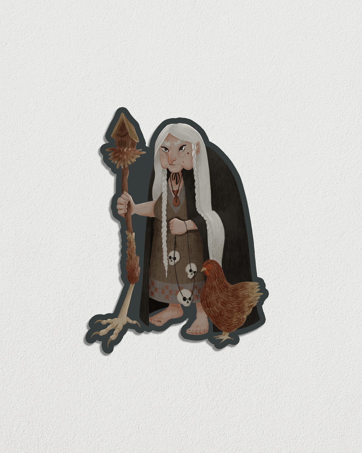 BABA YAGA | Sticker - Slavic Mythology