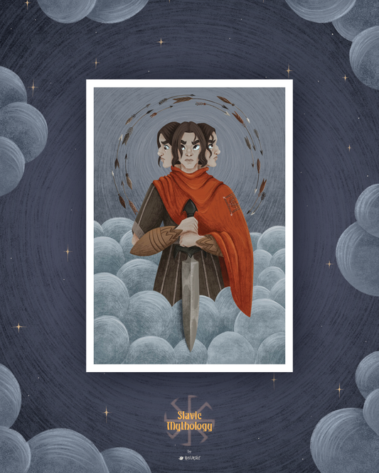 TRIGLAV | A4 / A5 Art Print - Slavic Mythology