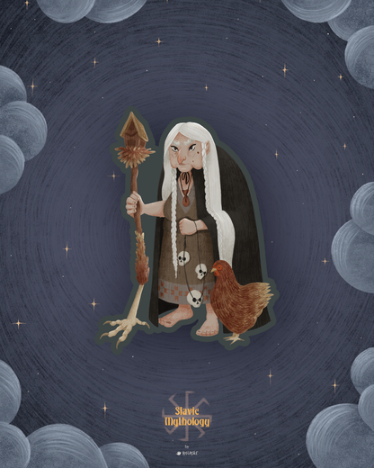 BABA YAGA | Sticker - Slavic Mythology